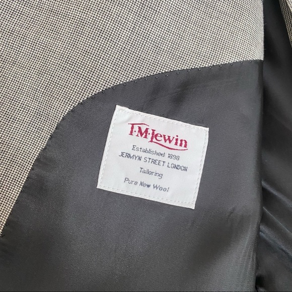 MENS T.M.LEWIN GREY 2PC SUIT SET SIZE 36 R /42 R BOTTOMS - Picture 6 of 14